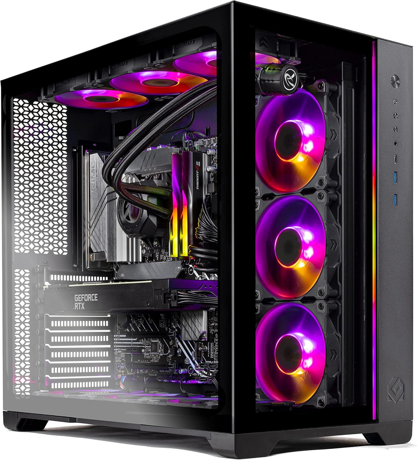 Skytech Prism II Gaming PC Desktop – INTEL Core i9 12900K 3.2 GHz, RTX 3090, 1TB NVME Gen4 SSD, 32G DDR5 RGB, 850W GOLD PSU, 360mm AIO, AC Wi-Fi, Windows 10 Home 64-bit